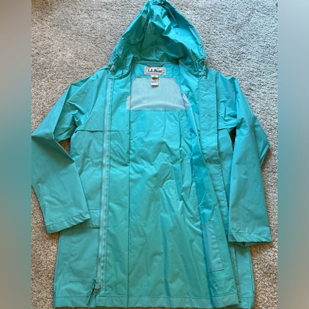 L.L. Bean Teal Rainjacket